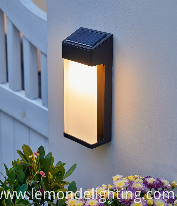 Solar-Powered LED Fence Post Light